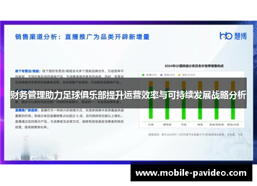 财务管理助力足球俱乐部提升运营效率与可持续发展战略分析