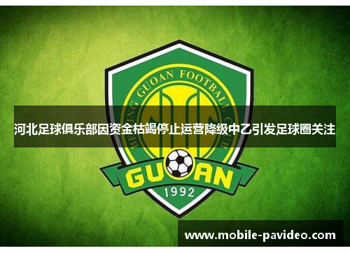 河北足球俱乐部因资金枯竭停止运营降级中乙引发足球圈关注 河北足球俱乐部因资金枯竭停止运营降级中乙引发足球圈关注